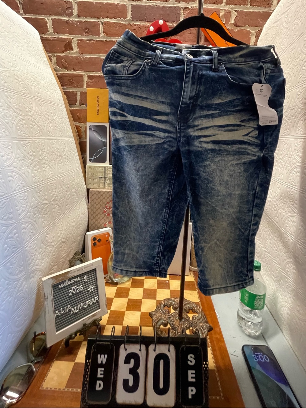 Rocawear boys/ size 18 blue denim jean shorts